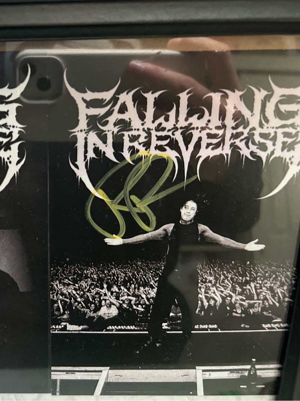 Framed Signed Falling In Reverse post cards - Picture 3 of 3